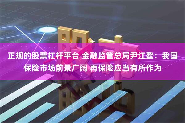 正规的股票杠杆平台 金融监管总局尹江鳌：我国保险市场前景广阔 再保险应当有所作为