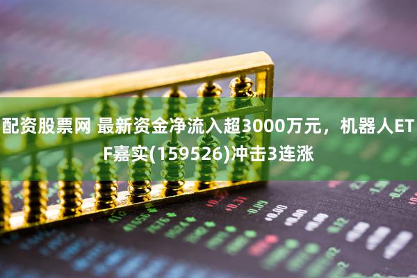 配资股票网 最新资金净流入超3000万元，机器人ETF嘉实(159526)冲击3连涨