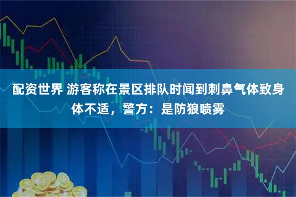 配资世界 游客称在景区排队时闻到刺鼻气体致身体不适，警方：是防狼喷雾